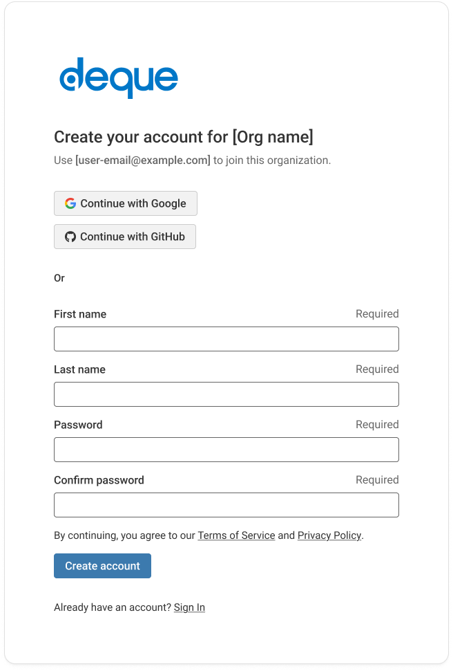 Invite form updated to look fresh and new.